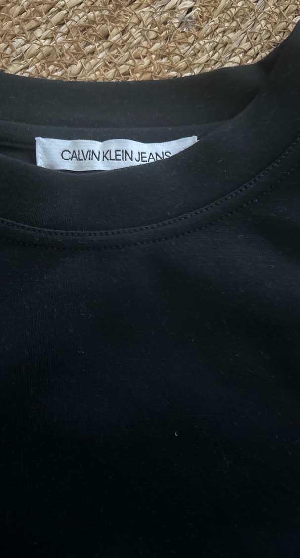 Calvin Klein Siyah Crop Sweatshirt - Görsel 3