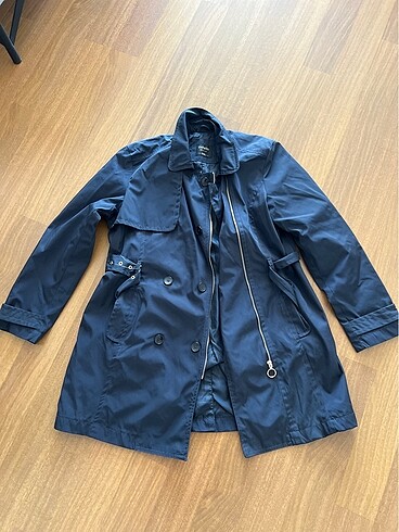 Lacivert Trenchcoat