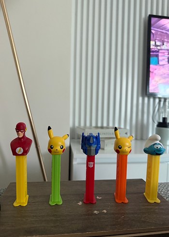 Renkli Çizgi Film Figürlü Pez Dispenser şeker için