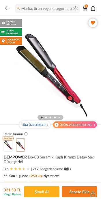 Saç düzlestirici