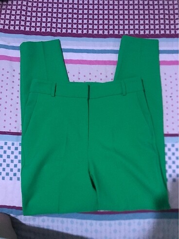 m Beden Yeşil kumaş pantolon