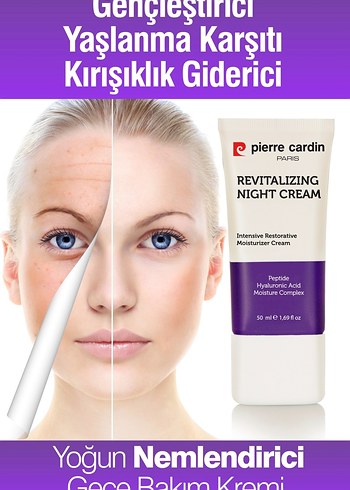 Yaşlanma karşıtı gece kremi