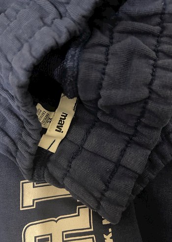 Mavi Gri Erkek Fermuarlı Sweatpant - Görsel 3