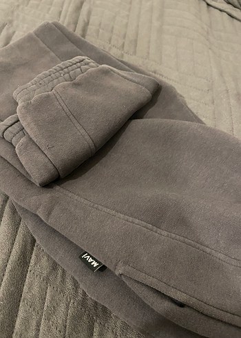 Mavi Gri Erkek Fermuarlı Sweatpant - Görsel 4