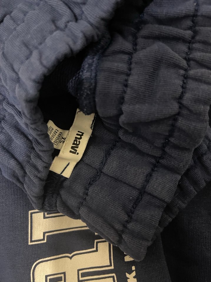 Mavi Gri Erkek Fermuarlı Sweatpant - Görsel 3