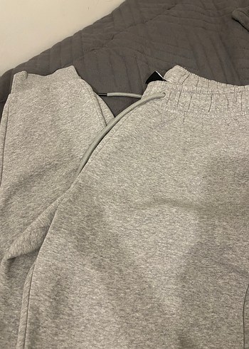 Gri Rahat Kesim Kadın Eşofman Altı - Görsel 7