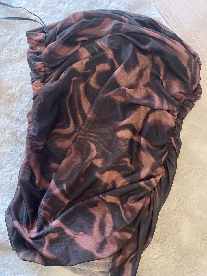 Kadın Kahverengi crop - Görsel 2