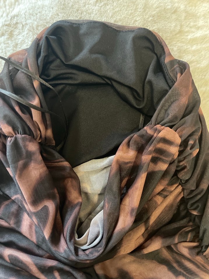 Kadın Kahverengi crop - Görsel 3