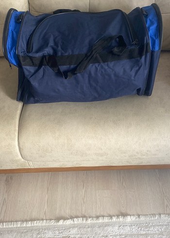 Mavi Fermuarlı Erkek Spor Çantası - Görsel 4