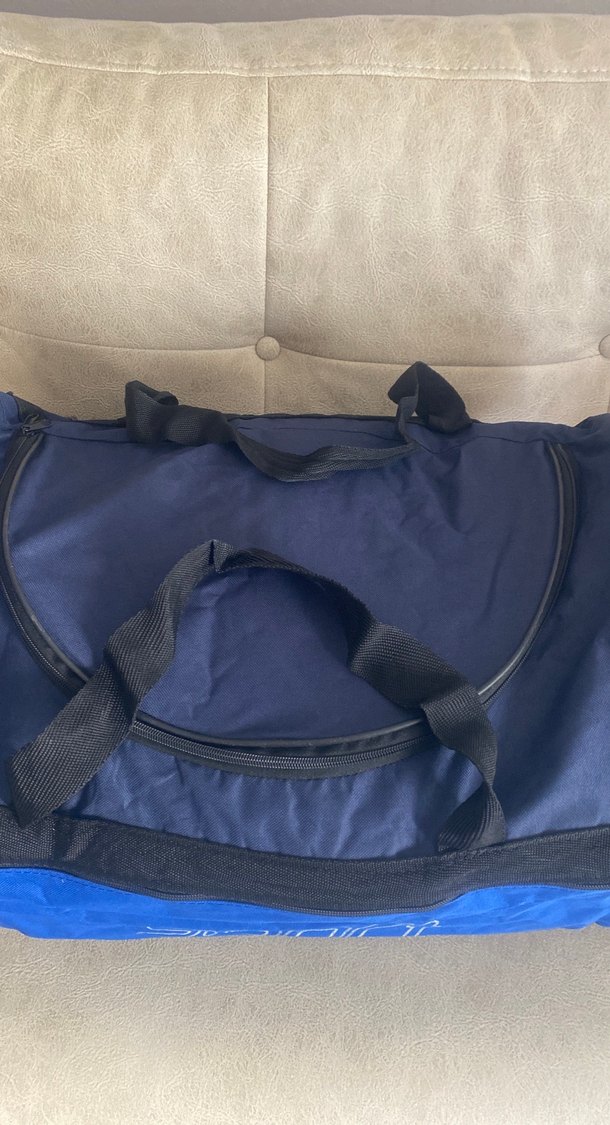 Mavi Fermuarlı Erkek Spor Çantası - Görsel 2