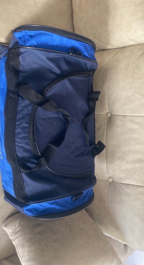 Mavi Fermuarlı Erkek Spor Çantası - Görsel 3