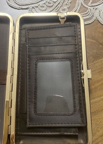 Kahverengi Deri Fermuarlı Kadın Cüzdanı - Görsel 5