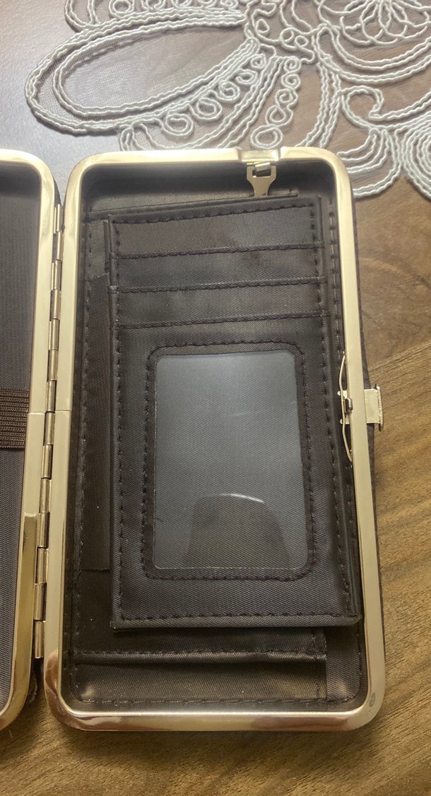 Kahverengi Deri Fermuarlı Kadın Cüzdanı - Görsel 5