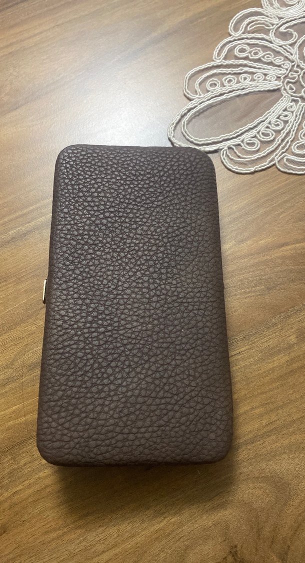 Kahverengi Deri Fermuarlı Kadın Cüzdanı - Görsel 3