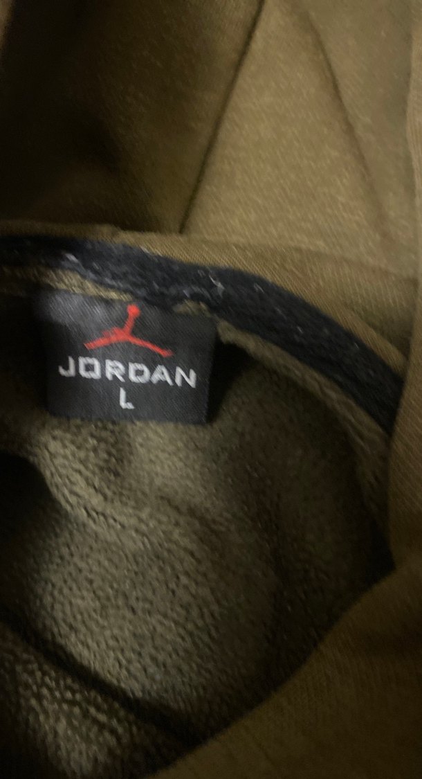 Haki renk Kapüşonlu Baskılı Sweatshirt - Görsel 4