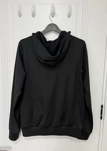 Siyah Kapüşonlu Fermuarlı Erkek Sweatshirt - Görsel 4