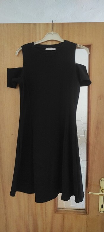 Siyah klasik elbise 