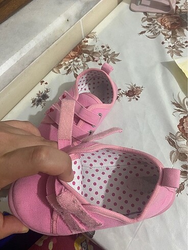 27 Beden pembe Renk Kız Çocuk Ev Ayakkabısı