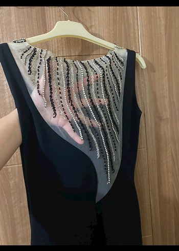 Siyah Abiye Elbise - Görsel 7