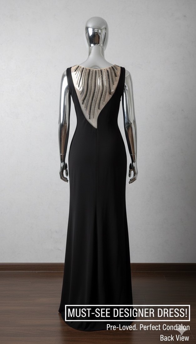 Siyah Abiye Elbise - Görsel 2