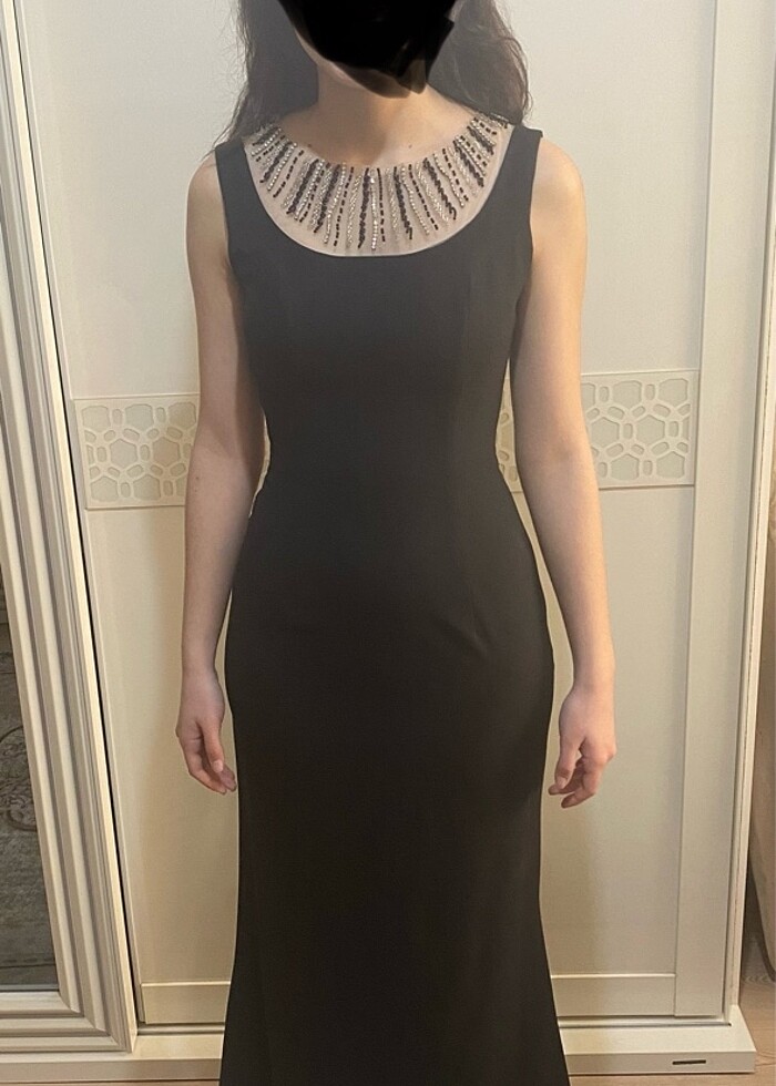 Siyah Abiye Elbise - Görsel 3