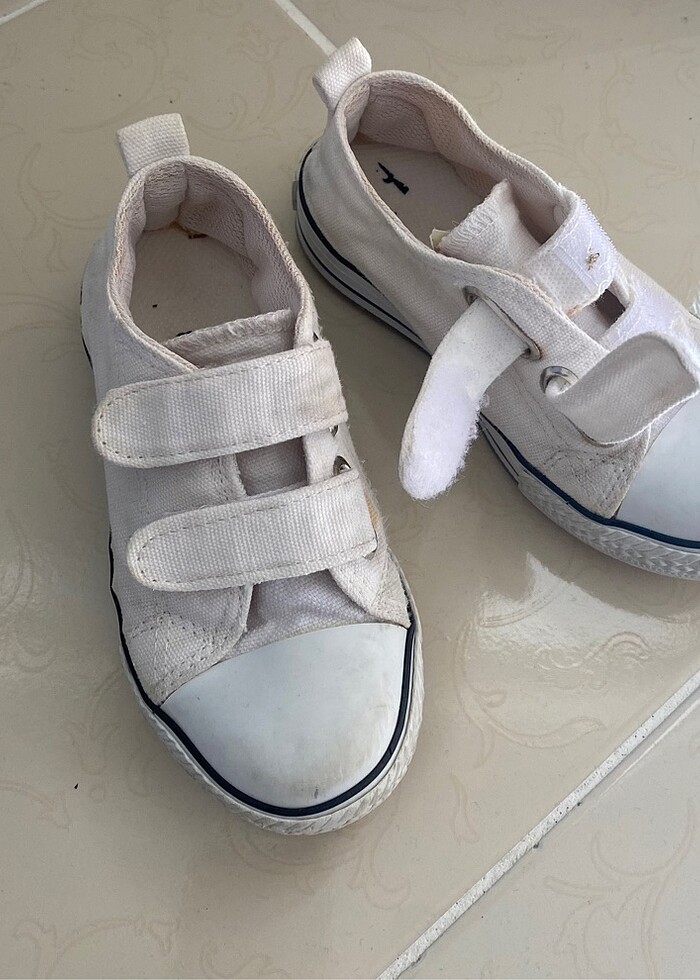 Çocuk Unisex Beyaz Sneaker Ayakkabı - Görsel 3