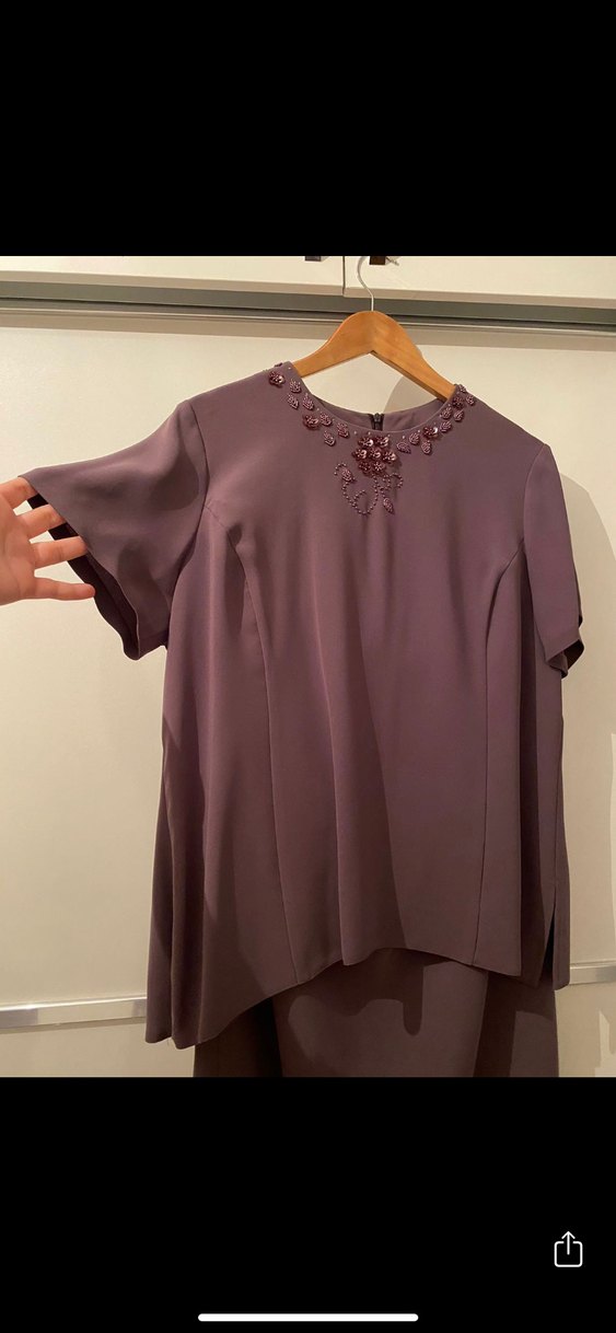 Uzun Kollu Kadın 3 parçalı Takım (abiye) - Görsel 5