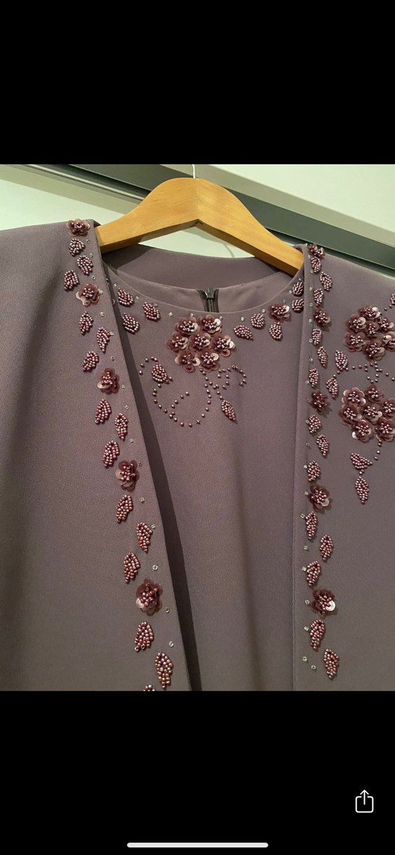 Uzun Kollu Kadın 3 parçalı Takım (abiye) - Görsel 4