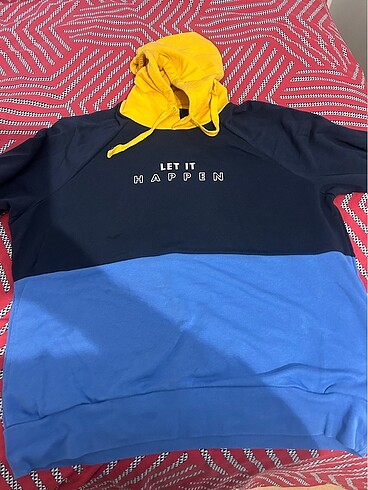 kapşonlu pamuk renkli sweat