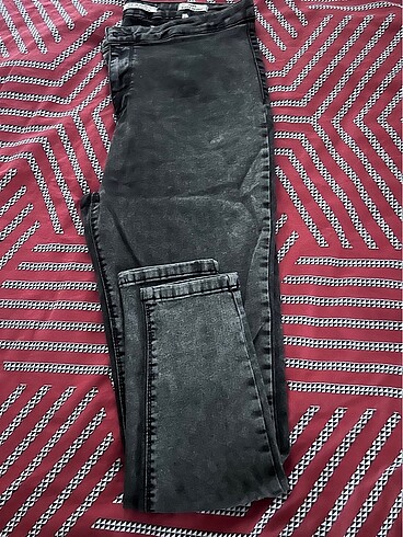taşlanmış gri renk orjinal denim wear super skınny dar kesim lik