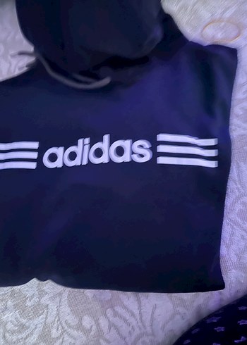 lacivert Adidas legolu Kapüşonlu Sweatshirt - Görsel 4