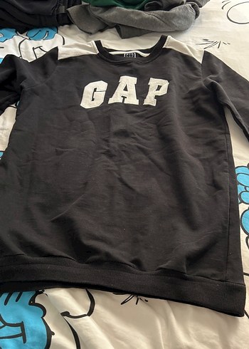 Gri GAP Erkek Sweatshirt, Rahat Kesim - Görsel 2