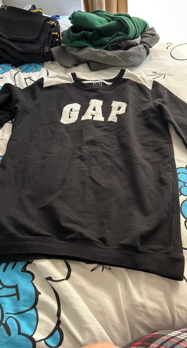 Gri GAP Erkek Sweatshirt, Rahat Kesim - Görsel 2