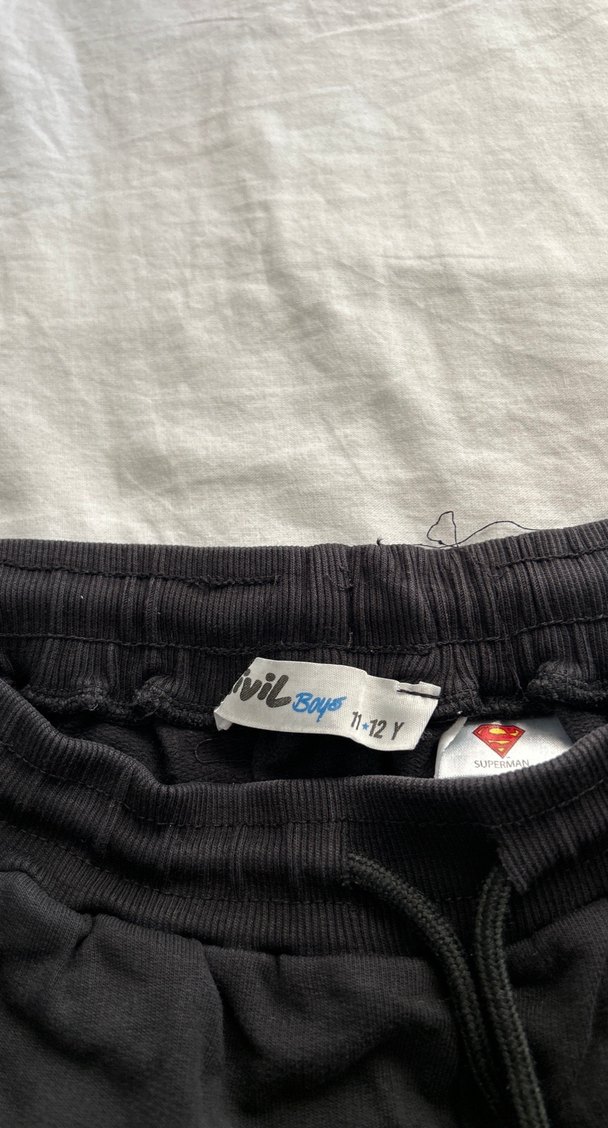 Siyah Baskılı Fermuarlı Erkek Eşofman Altı - Görsel 4