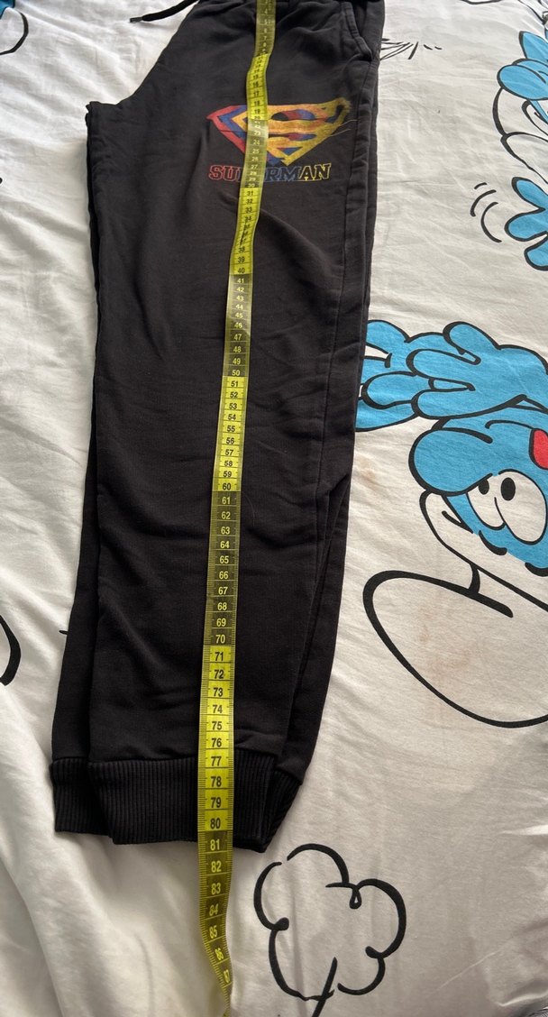 Siyah Baskılı Fermuarlı Erkek Eşofman Altı - Görsel 5