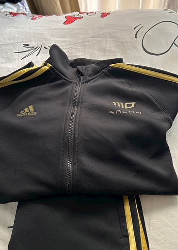 çocuk Siyah Altın Adidas Eşofman Takımı 11-12 yaş - Görsel 2