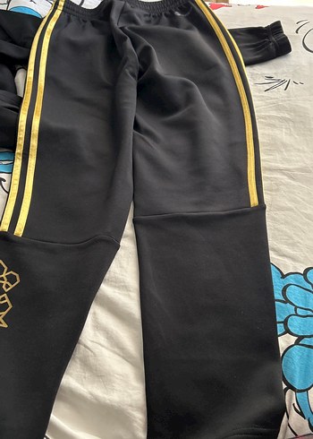 çocuk Siyah Altın Adidas Eşofman Takımı 11-12 yaş - Görsel 8