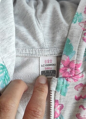 LC Waikiki LC Waikiki kız kapşonlu fermuarlı sweat