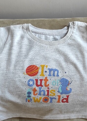 9-12 Ay Beden Hello baby 9-12 ay erkek çocuk tişört 