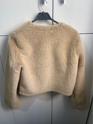 xs Beden ten rengi Renk Zara peluş tüylü crop ceket