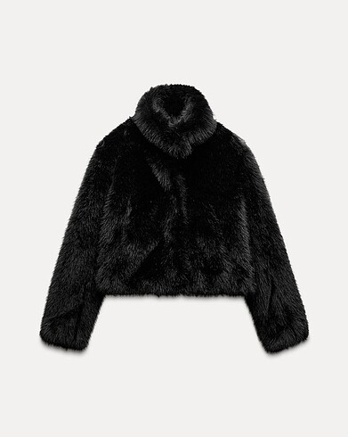Zara Zara peluş tüylü kürk ceket