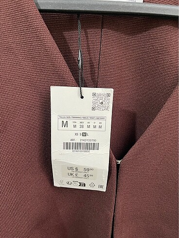 m Beden Zara bele oturan hırka ceket