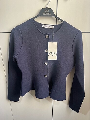 s Beden lacivert Renk Zara volanlı peplum etek ceket takım