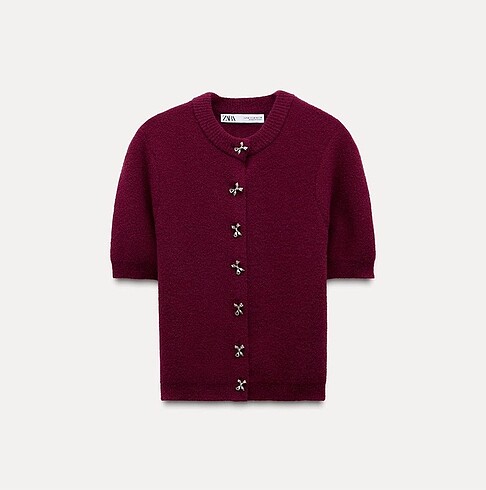 Zara Zara fiyonk düğmeli yumuşak hırka