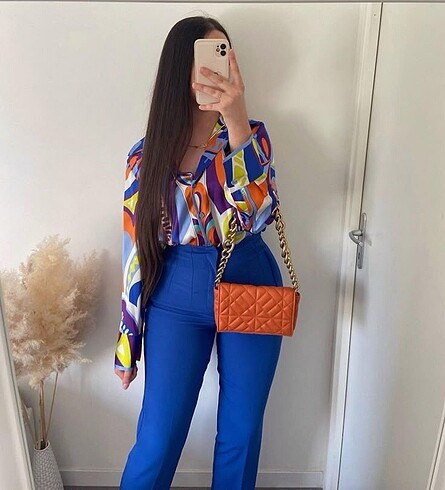 Zara yüksek bel pensli pantolon