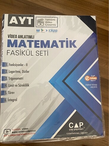  Çap Ayt Matematik Fasiküller