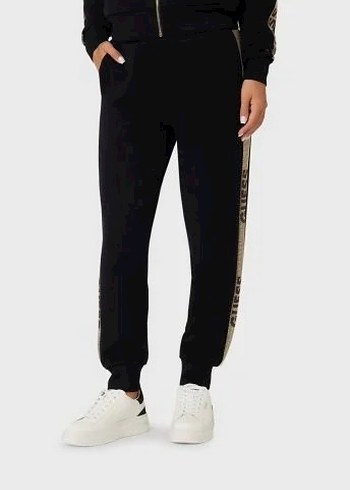 Guess Nakışlı Mavi Bol Kesim Kız Eşofman Altı - Görsel 8