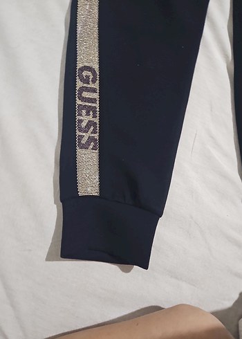 Guess Nakışlı Mavi Bol Kesim Kız Eşofman Altı - Görsel 12