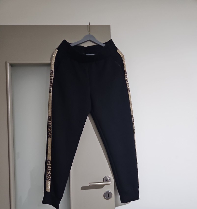 Guess Nakışlı Mavi Bol Kesim Kız Eşofman Altı - Görsel 5