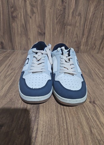 Kadın Gri Beyaz Bağcıklı Spor Ayakkabı - Görsel 4